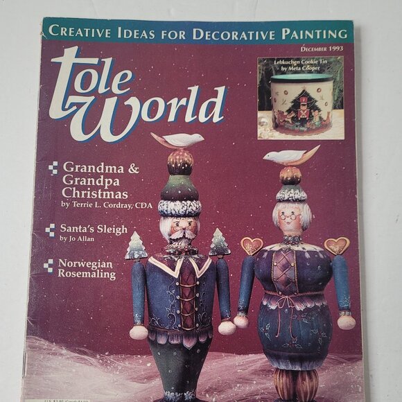Vintage TOLE WORLD Magazines (6 Issues) 1993 & 94 Designs for Creative Painting - Picture 6 of 12